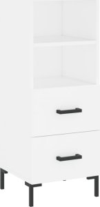 vidaXL Szafka, biała, 34,5x34x90 cm 2