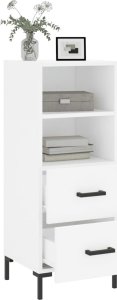 vidaXL Szafka, biała, 34,5x34x90 cm 4