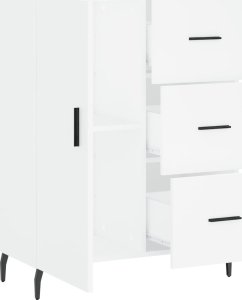 vidaXL Szafka, biała, 69,5x34x90 cm 6