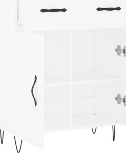 vidaXL Szafka, biała, 69,5x34x90 cm 5