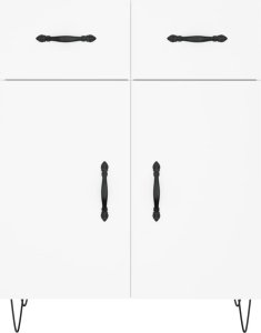 vidaXL Szafka, biała, 69,5x34x90 cm 6