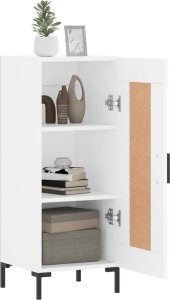 vidaXL Szafka, biała, 34,5x34x90 cm 4