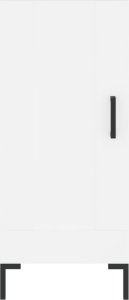 vidaXL Szafka, biała, 34,5x34x90 cm 5