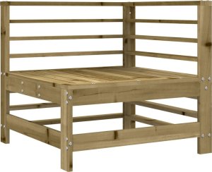 vidaXL Siedzisko narożne z poduszkami, impregnowane drewno sosnowe 6