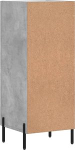 vidaXL Szafka, szarość betonu, 34,5x34x90 cm 8