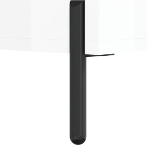 vidaXL Szafka, biała, połysk, 34,5x34x90 cm 11