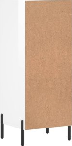 vidaXL Szafka, biała, połysk, 34,5x34x90 cm 8