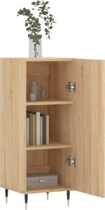 vidaXL Szafka, dąb sonoma, 34,5x34x90 cm 4