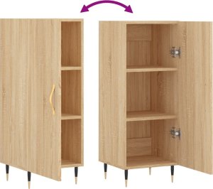 vidaXL Szafka, dąb sonoma, 34,5x34x90 cm 9