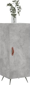 vidaXL Szafka, szarość betonu, 34,5x34x90 cm, materiał drewnopochodny 3