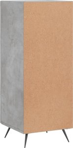 vidaXL Szafka, szarość betonu, 34,5x34x90 cm, materiał drewnopochodny 8