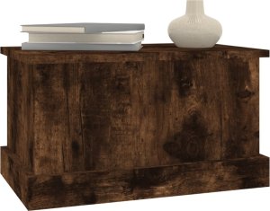 vidaXL Skrzynia, przydymiony dąb, 50x30x28 cm 4