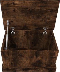 vidaXL Skrzynia, przydymiony dąb, 50x30x28 cm 8