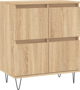vidaXL Komoda, dąb sonoma, 60x35x70 cm, materiał drewnopochodny 2