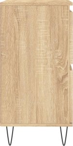 vidaXL Komoda, dąb sonoma, 60x35x70 cm, materiał drewnopochodny 7