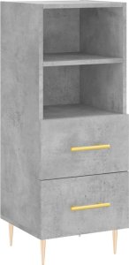 vidaXL Szafka, szarość betonu, 34,5x34x90 cm, materiał drewnopochodny 2