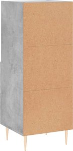 vidaXL Szafka, szarość betonu, 34,5x34x90 cm, materiał drewnopochodny 8