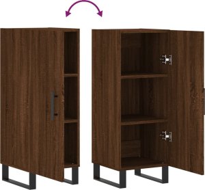 vidaXL Szafka, brązowy dąb, 34,5x34x90 cm 9