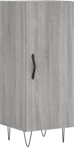 vidaXL Szafka, szary dąb sonoma, 34,5x34x90 cm materiał drewnopochodny 2