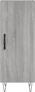 vidaXL Szafka, szary dąb sonoma, 34,5x34x90 cm materiał drewnopochodny 5