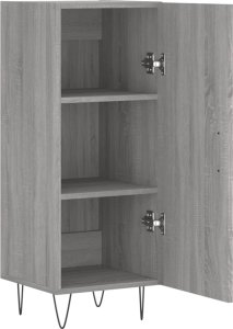 vidaXL Szafka, szary dąb sonoma, 34,5x34x90 cm materiał drewnopochodny 6