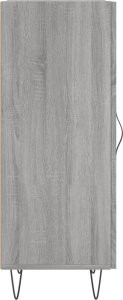 vidaXL Szafka, szary dąb sonoma, 34,5x34x90 cm materiał drewnopochodny 7