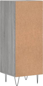 vidaXL Szafka, szary dąb sonoma, 34,5x34x90 cm materiał drewnopochodny 8