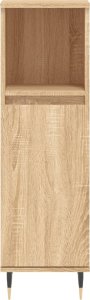 vidaXL Szafka łazienkowa, dąb sonoma, 30x30x100 cm 5