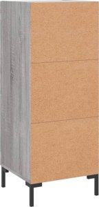 vidaXL Szafka, szary dąb sonoma, 34,5x34x90 cm 8