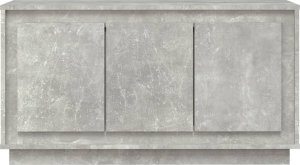 vidaXL Szafka, szarość betonu, 102x35x55 cm, materiał drewnopochodny 5