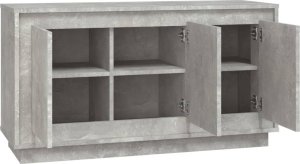 vidaXL Szafka, szarość betonu, 102x35x55 cm, materiał drewnopochodny 6