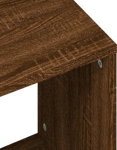 vidaXL Stoliki wsuwane pod siebie, 2 szt., brązowy dąb 8