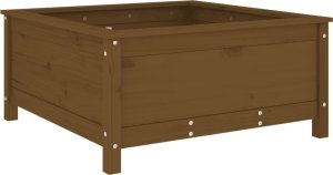 vidaXL Donica ogrodowa, miodowy brąz, 82,5x82,5x39 cm, drewno sosnowe 2