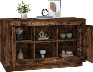 vidaXL Szafka, przydymiony dąb, 102x35x60 cm 4