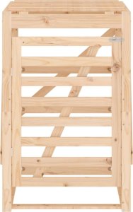 vidaXL Obudowa kosza na śmieci, 84x90x128,5 cm lite drewno sosnowe 5