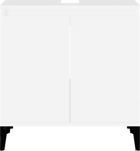 vidaXL Szafka pod umywalkę, biała, 58x33x60 cm 6