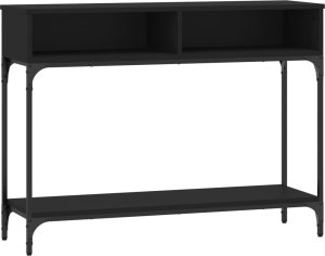 vidaXL Stolik konsolowy, czarny, 100x30,5x75 cm 2