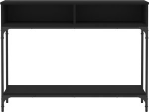 vidaXL Stolik konsolowy, czarny, 100x30,5x75 cm 5