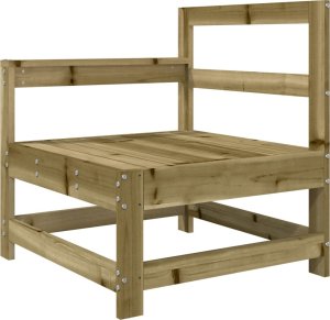 vidaXL Fotel ogrodowy z poduszkami, impregnowane drewno sosnowe 6