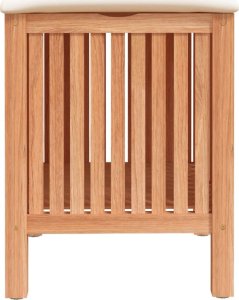 vidaXL Stołek do łazienki, 40,5x40x52 cm, lite drewno orzechowe 5