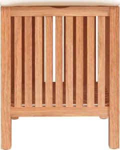 vidaXL Stołek do łazienki, 40,5x40x52 cm, lite drewno orzechowe 6