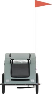 vidaXL Przyczepka rowerowa dla zwierząt, tkanina Oxford i żelazo 4