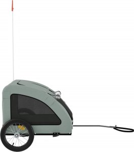 vidaXL Przyczepka rowerowa dla zwierząt, tkanina Oxford i żelazo 6