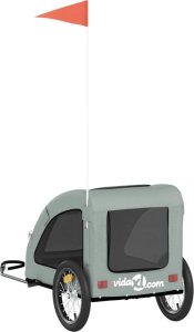 vidaXL Przyczepka rowerowa dla zwierząt, tkanina Oxford i żelazo 8