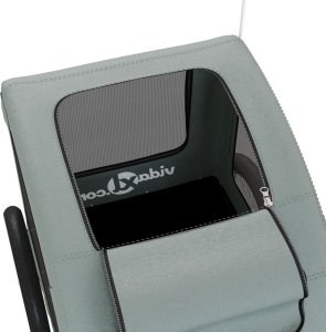 vidaXL Przyczepka rowerowa dla zwierząt, tkanina Oxford i żelazo 10