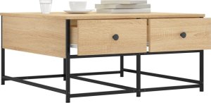 vidaXL Stolik kawowy, kolor dąb sonoma, 80x80x40 cm 4