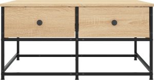 vidaXL Stolik kawowy, kolor dąb sonoma, 80x80x40 cm 6