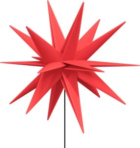 vidaXL Ozdoby świetlne LED z prętami, składane 3 szt., czerwone, 35 cm 6