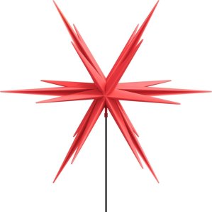 vidaXL Ozdoby świetlne LED z prętami, składane 3 szt., czerwone, 35 cm 7