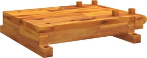 vidaXL Blat roboczy z imadłem, 52x44x9,5 cm, lite drewno akacjowe 2